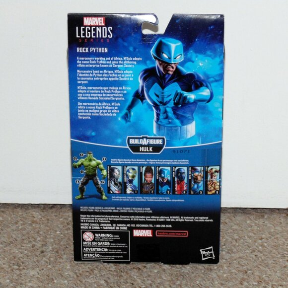 2018 Hasbro Marvel Legends 6" Rock Python Figure MIB Brand New BAF Hulk - Picture 2 of 9